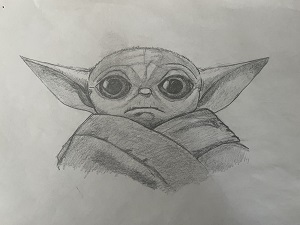 Baby Yoda Drawing